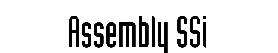 Assembly SSi Font Download Free